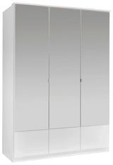 Trzydrzwiowa szafa lustrzana IMAGO biała 135cm