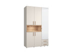 Szafa 3 drzwi uchylne 3 szuflady DONALD kolor Kaszmir szerokość 134,5 cm