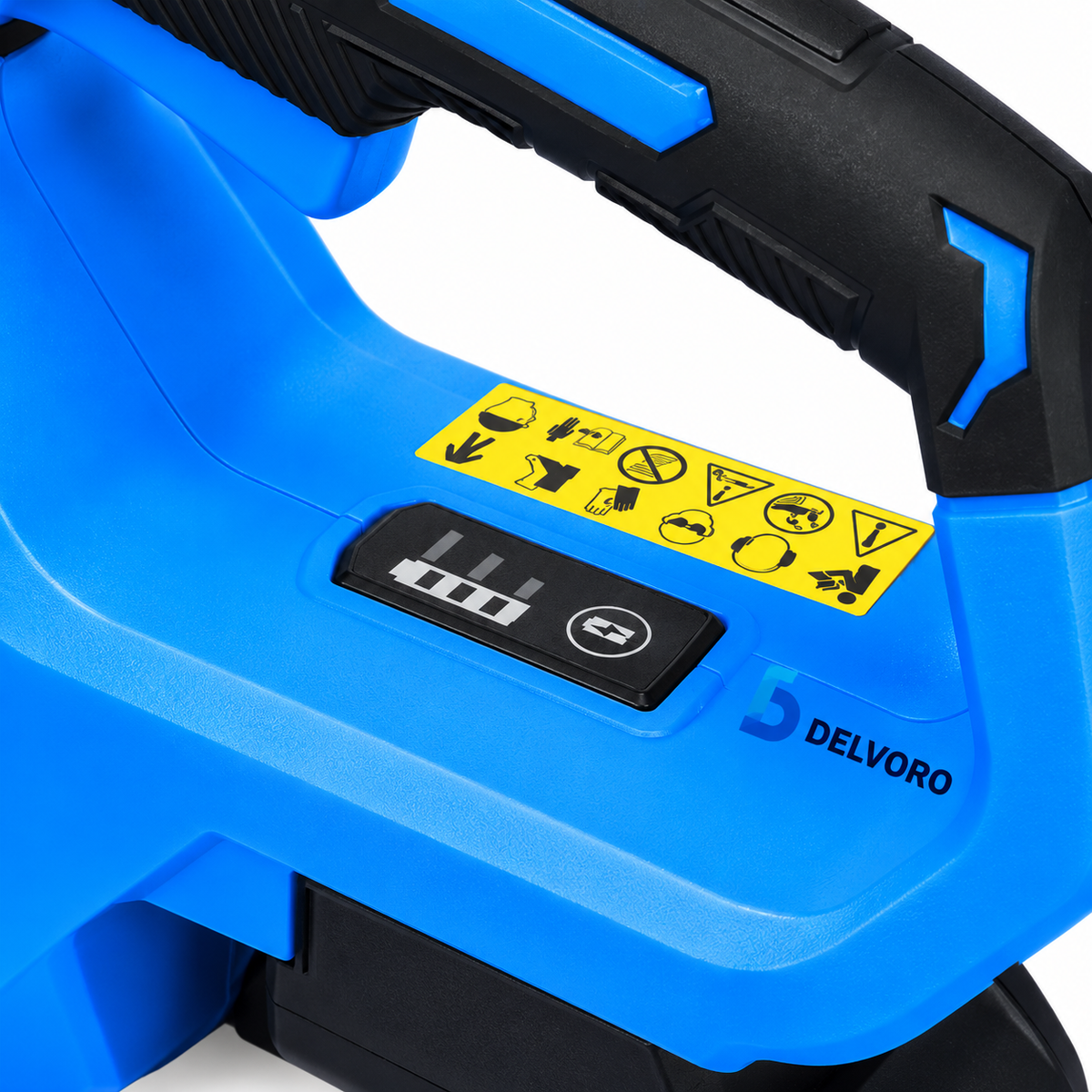 DEL-828138 PILARKA ŁAŃCUCHOWA 18V, PROWADNICA 12'', 6,5 M/S – AKUMULATOR W ZESTAWIE