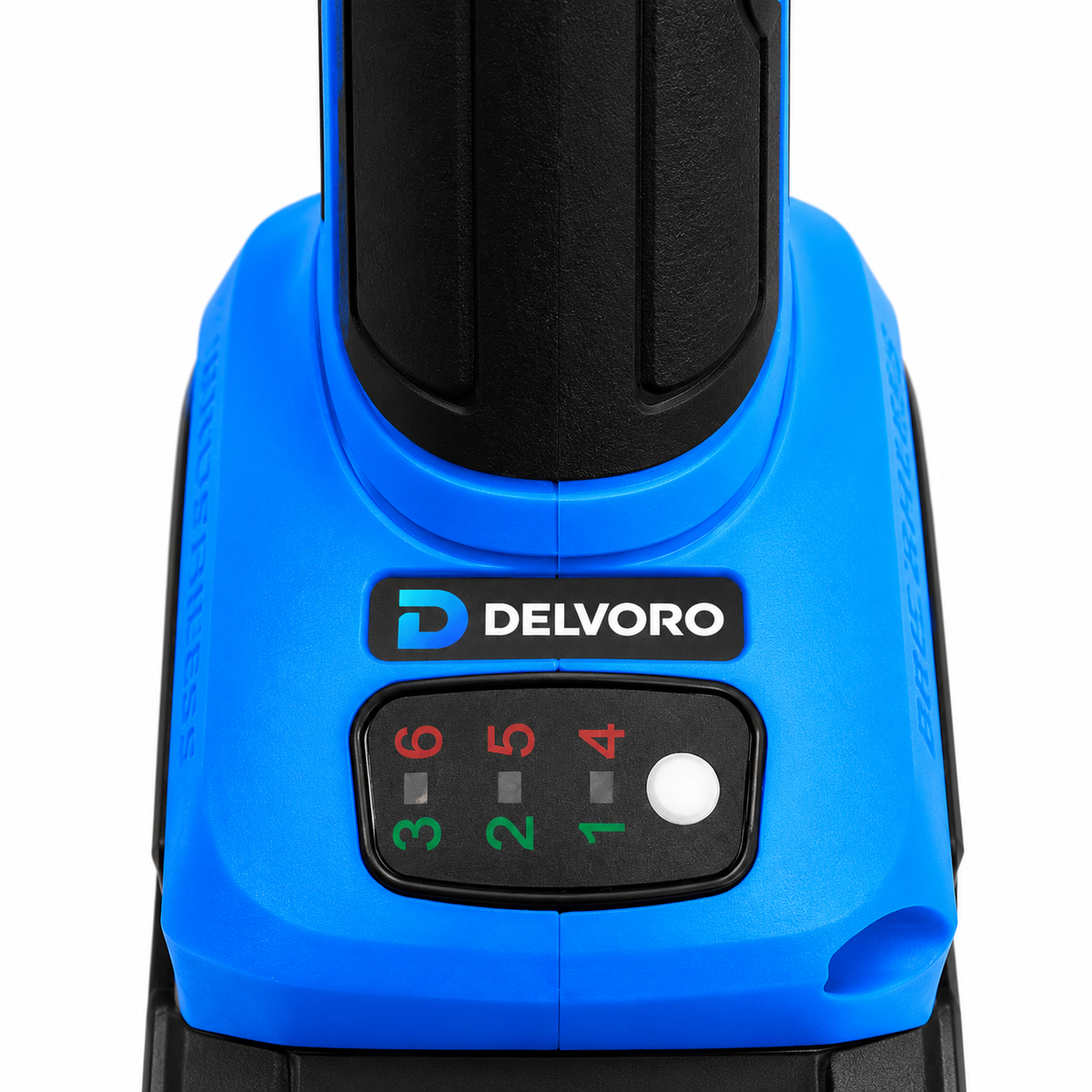 DEL-828293 SZLIFIERKA KĄTOWA 18 V, 125 MM, 3000–8500 MIN⁻¹ – (AKUMULATOR I TARCZA TNĄCA W ZESTAWIE)