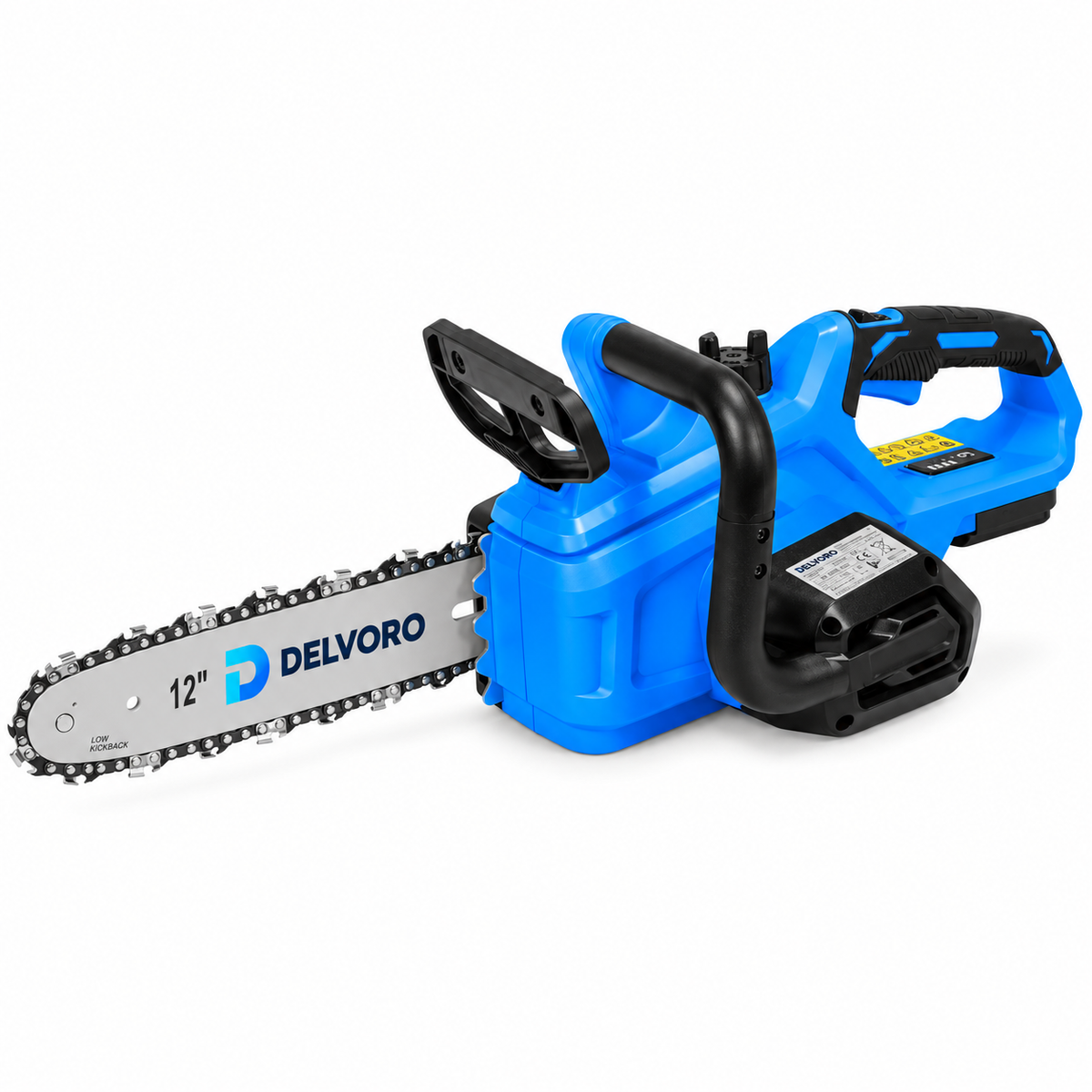 DEL-828138 PILARKA ŁAŃCUCHOWA 18V, PROWADNICA 12'', 6,5 M/S – AKUMULATOR W ZESTAWIE